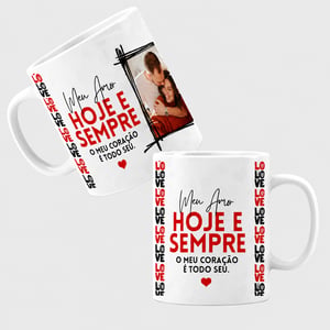 Caneca Personalizada Porcelana 325 ml Com Arte Inclusa   