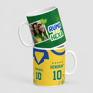 Caneca Personalizada Porcelana 325 ml Com Arte Inclusa   