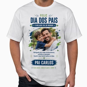 Camiseta Masculina Personalizada Tecido Macio     