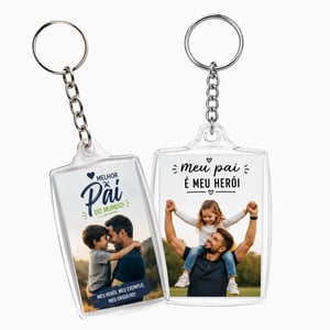 Chaveiro Personalizado Acrilico 3x4cm 4x4   
