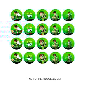 Ben10 - 80 Forminhas Para Doces Com Toppers