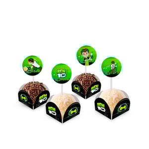 Ben10 - 80 Forminhas Para Doces Com Toppers