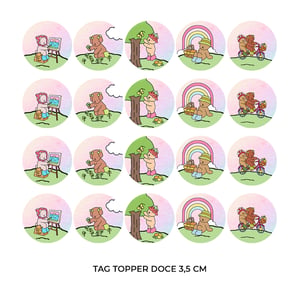 Bobbie Goods menina - 80 Forminhas Para Doces Com Toppers