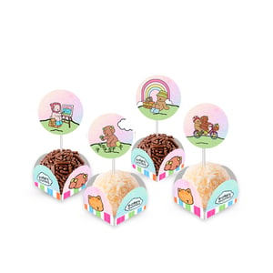 Bobbie Goods menina - 80 Forminhas Para Doces Com Toppers