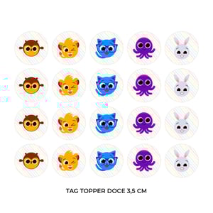 Bolofofos - 80 Forminhas Para Doces Com Toppers