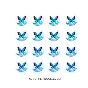 Borboletas - 80 Forminhas Para Doces Com Toppers