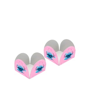 Stitch Rosa 80 Forminhas Para Doces Com Toppers