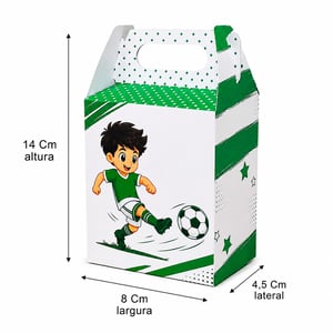 Caixinhas Surpresa Futebol Verde e Branco