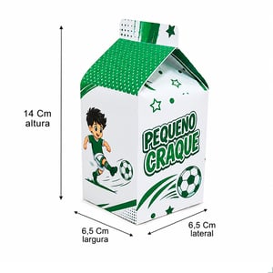 Caixinhas Surpresa Futebol Verde e Branco