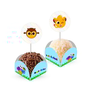Bolofofos - 80 Forminhas Para Doces Com Toppers