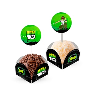 Ben10 - 80 Forminhas Para Doces Com Toppers      