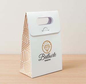 Sacola personalizada para bijuterias e joalherias (16x11x6)      