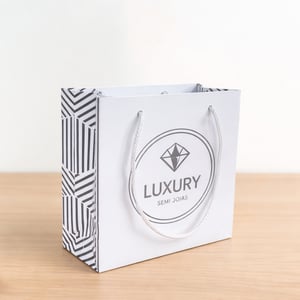 Sacola personalizada semi joias, bijuteria Mini (10x10x5)      