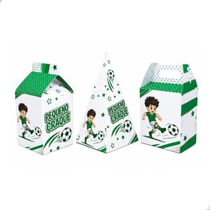 Caixinhas Surpresa Futebol Verde e Branco