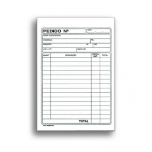 BLOCO PEDIDO LASER /FORMATO A4 / SULFIT 75g / BLOCOS COM 50 FLS / F SULFIT 75g A4 1X0  BLOCADO DE 50FLS 