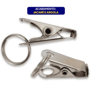 Cordão Para Crachá Personalizado com Jacaré e Argola