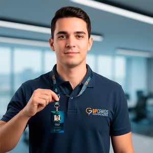 Cordão Para Crachá Personalizado com Jacaré e Argola