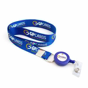 Cordão Para Crachá Personalizado com Roller Clipe Personalizado 100% Polyestér 85cm 4x4  Jacaré Metálico com Argola 