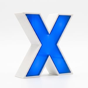 Letra Caixa Com LED PETG + Acrilico Até 42x42 CM   Cores a consultar 