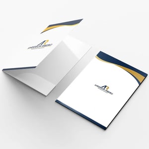 Pastas Personalizadas Com Bolso OFFSERTT 240g 44x21cm Área Externa Capa e Contra Capa Laminação Bolso para armazenar documentos Sem Opções