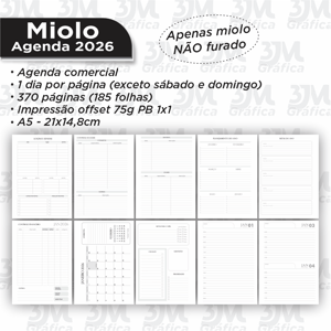 Miolo Agenda 2026 - 1 dia por página