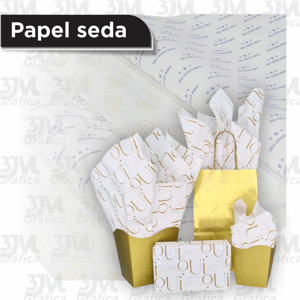 Papel para embalagem Monolúcido 5m x 0,60cm    
