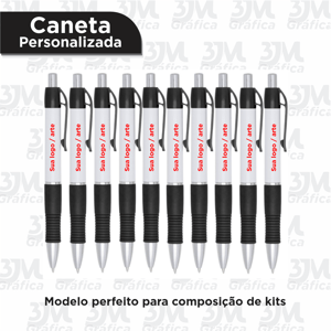 Caneta - Personalizada Adesivo Vinil Leitoso     