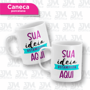 Caneca Porcelana - Branca Porcelana     