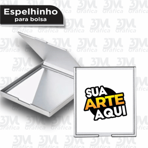 Espelhinho para bolsa  7x6,5cm   Corte Reto Embalados individualmente