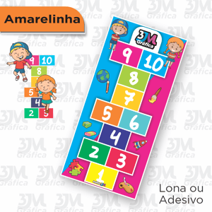 Amarelinha  0,90 x 1,90cm    