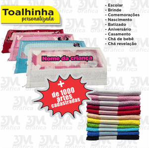 Toalhinha - Lavabinho  24x38cm  Sublimação  