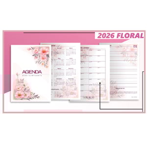 AGENDA EDIFICANTE - Alfabeto Floral