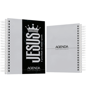 AGENDA EDIFICANTE 2026 - COLEÇÃO 1 offset 75g 15,5x21cm 4x4  Encadernação were o 1.1/8 A AGENDA EDIFICANTE 2026 contém um VERSÍCULO BÍBLICO por página.