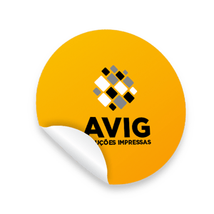 Adesivo Redondo Vinil - Resistente a água, Imprimax MPX     