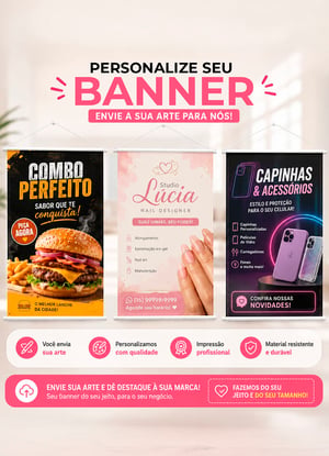 Banner personalizado com sua arte