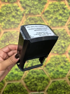 Carimbo automático CNPJ  60x40    