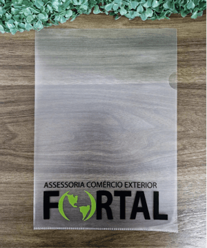Pasta L A4 Plastica PVC - 2 Cor