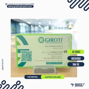 CARTÃO FIO DENTAL FioCard Adesivado BOPP