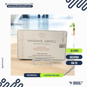 CARTÃO FIO DENTAL FioCard Adesivado BOPP