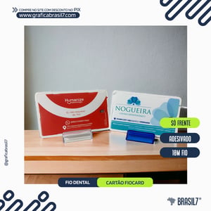 CARTÃO FIO DENTAL FioCard Adesivado BOPP