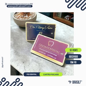 CARTÃO FIO DENTAL FioCard Adesivado BOPP