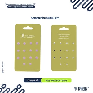 TAG BIJU 9x5cm 300g Verniz Localizado