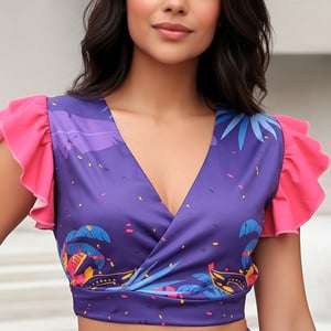 ABADÁ BABADO E DECOTE FEMININA      