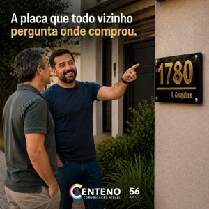Placa de Número Residencial 3D Personalizada – Frete Grátis - Design Moderno e Sofisticado