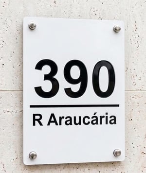 Placa de Número Residencial 3D Personalizada – Frete Grátis - Design Moderno e Sofisticado