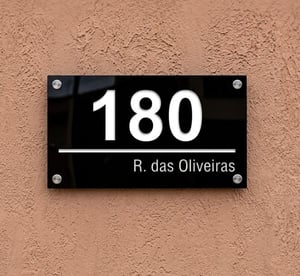 Placa de Número Residencial 3D Personalizada – Frete Grátis - Design Moderno e Sofisticado