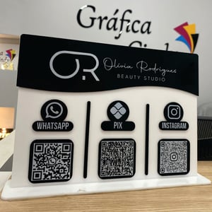 PLACA DISPLAY 3 E 4 QR CODE