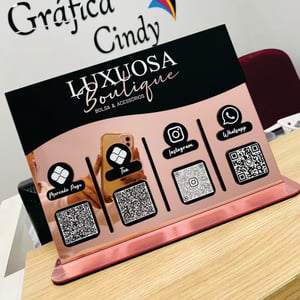 PLACA DISPLAY 3 E 4 QR CODE