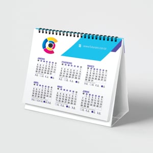 CALENDÁRIO DE MESA - 21X10  21CM X 10CM  SEM VERNIZ  