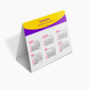 CALENDÁRIO DE MESA - 12X21  12CM X 21CM    